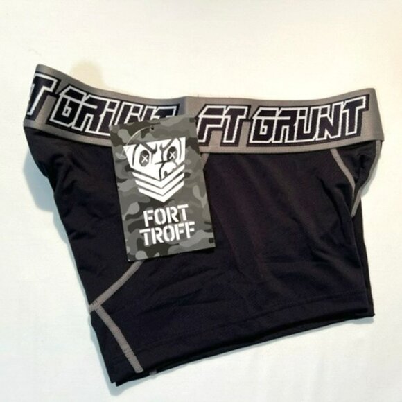 FORT TROFF Size XXL Grunt Corp Mesh Boxer Brief/Trunks - Black/Gray/White… - Picture 9 of 14